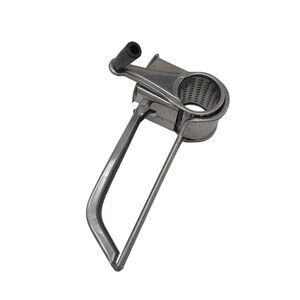 INOX Stainless Steel Handheld Rotary Cheese Grater Shredder Tool Vtg 7.5 In